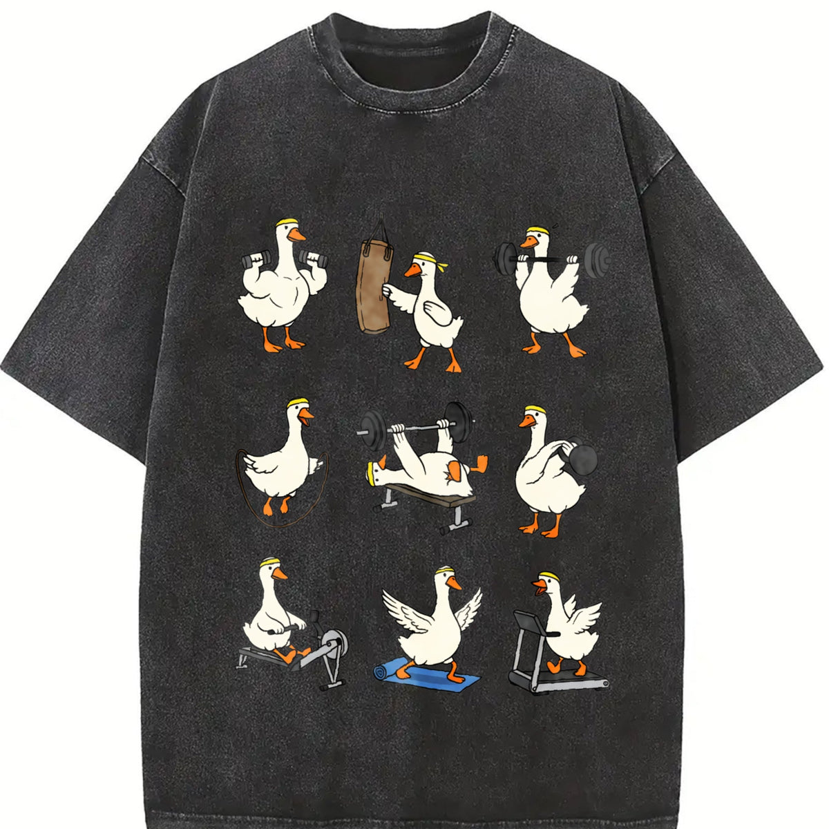 Funny Goose Workout Vintage Washed T-Shirt product image 2
