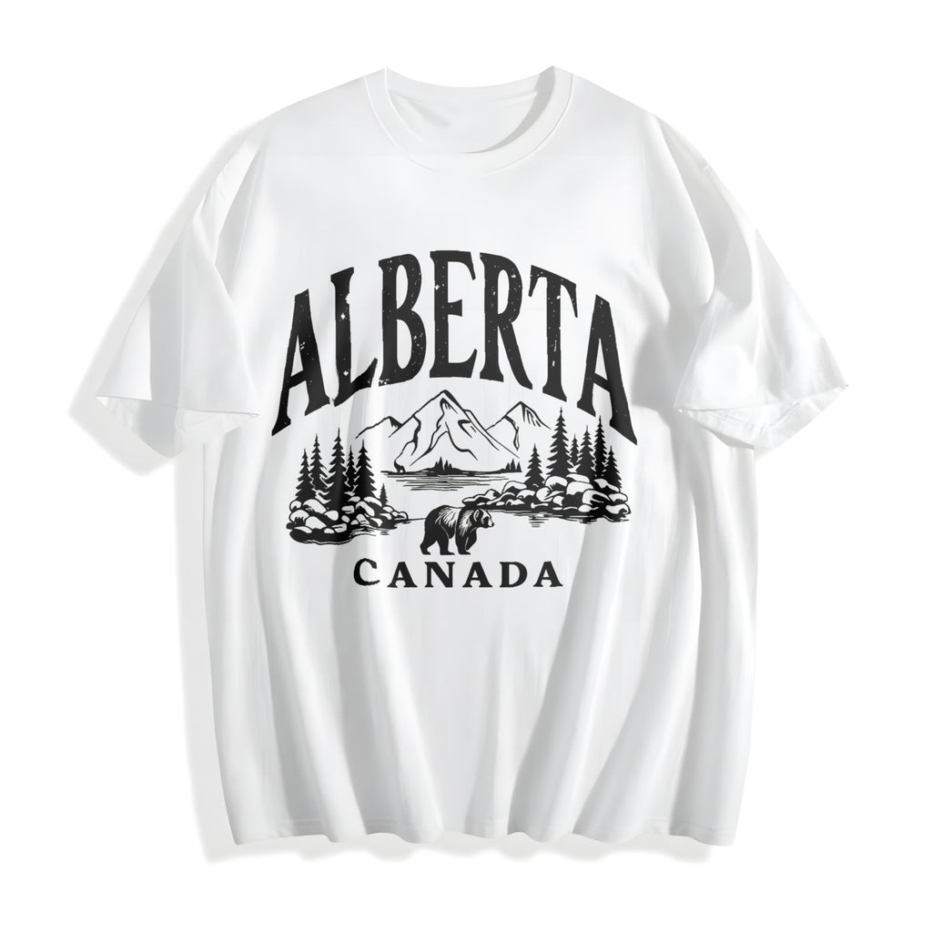 Canadian Canada Grizzly Bear Snow Mountain Summer Cotton product image 2