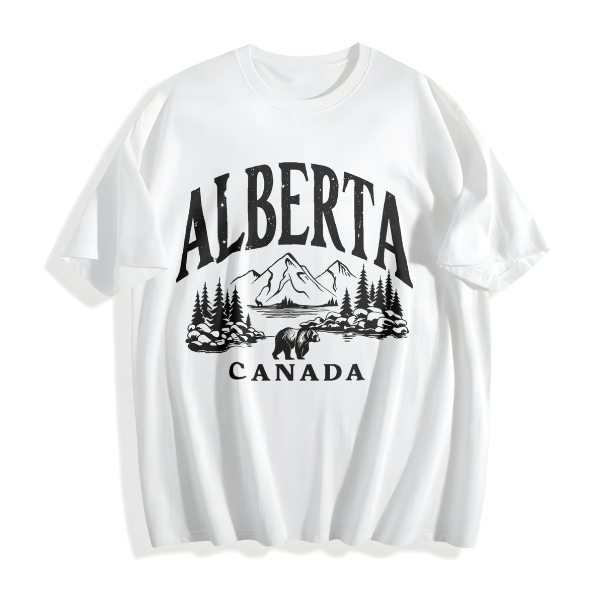 Canadian Canada Grizzly Bear Snow Mountain Summer Cotton product image 2