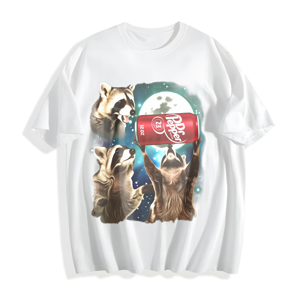 Three Raccoons Dr Pepper Cotton T-Shirt product image 2