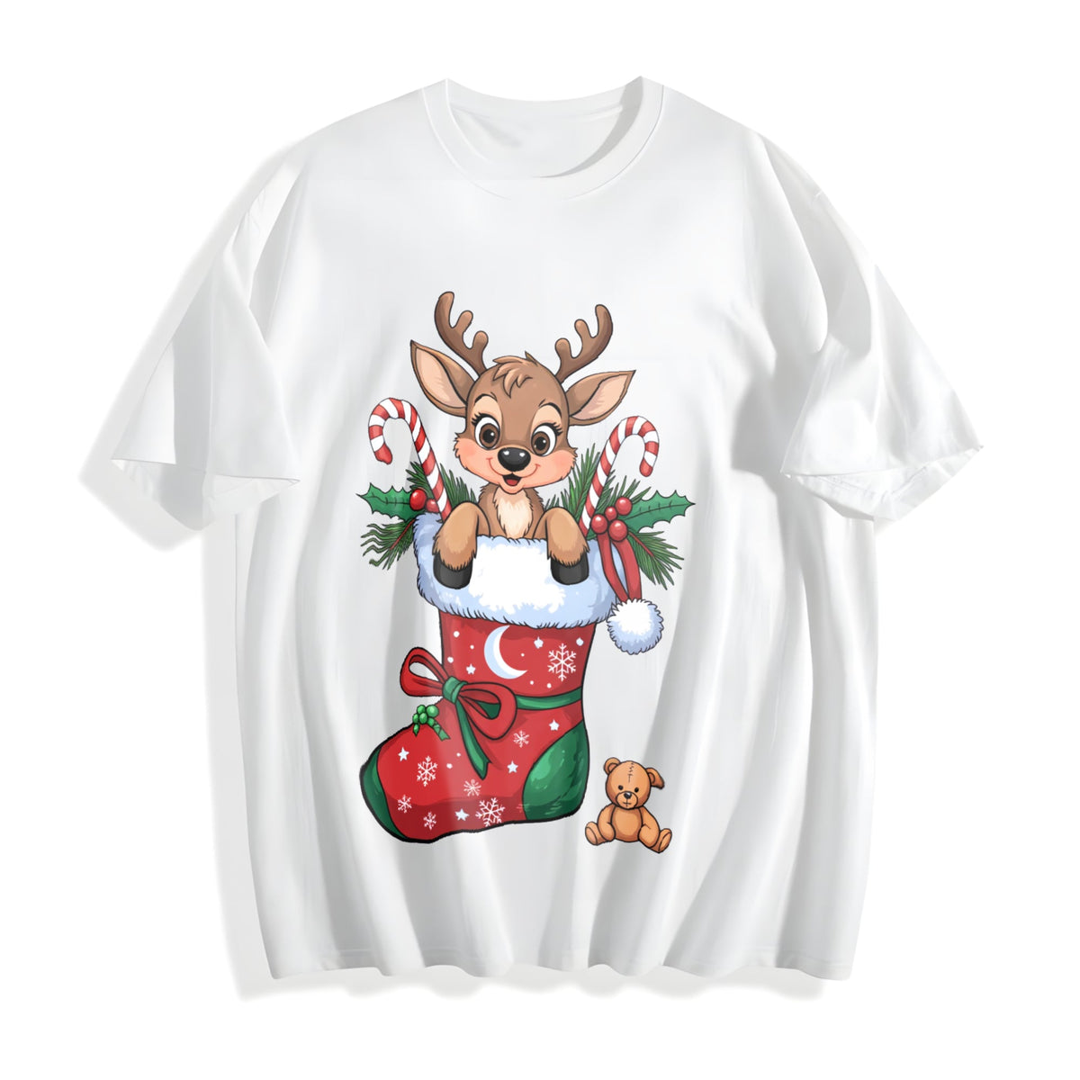 Ladies' Christmas : Autumn A With A Reindeer And Candy Cane product image 2