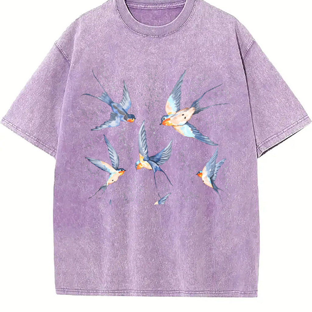 Birds 90s Vintage Washed T-Shirt product image 6