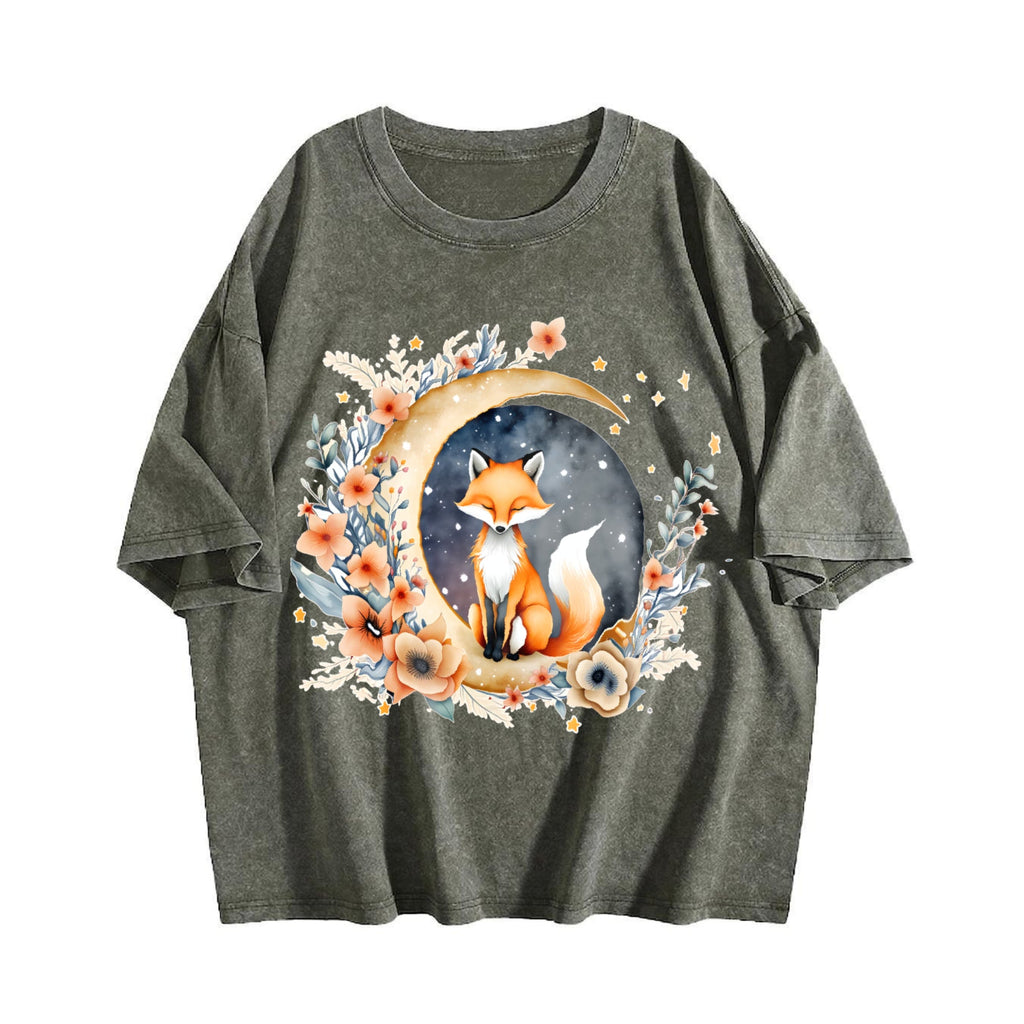 Bohemian - Botanical Floral Vintage Washed T-Shirt product image 4