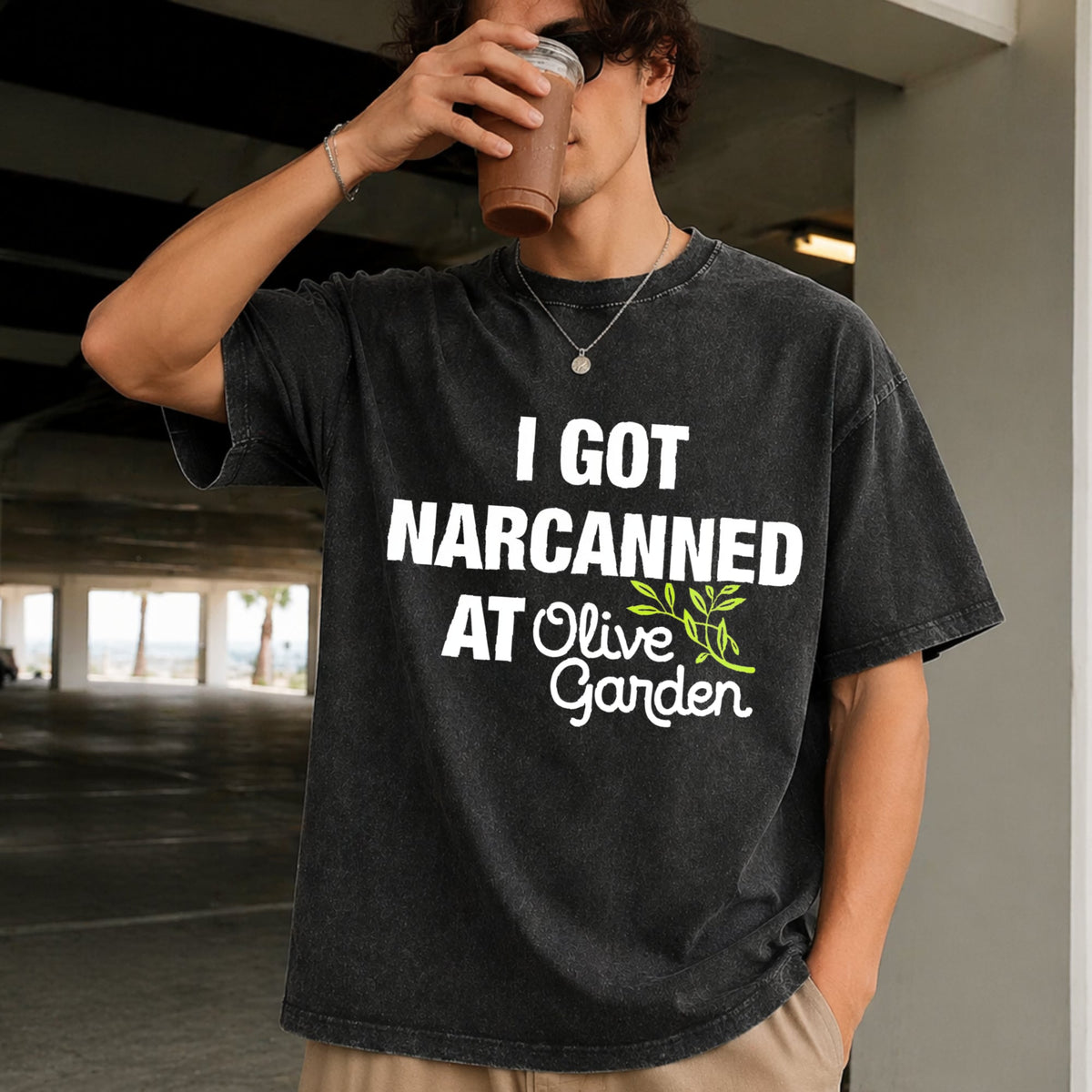 I Got Narcanned At Olive Garden - Funny Vintage Washed product image 2
