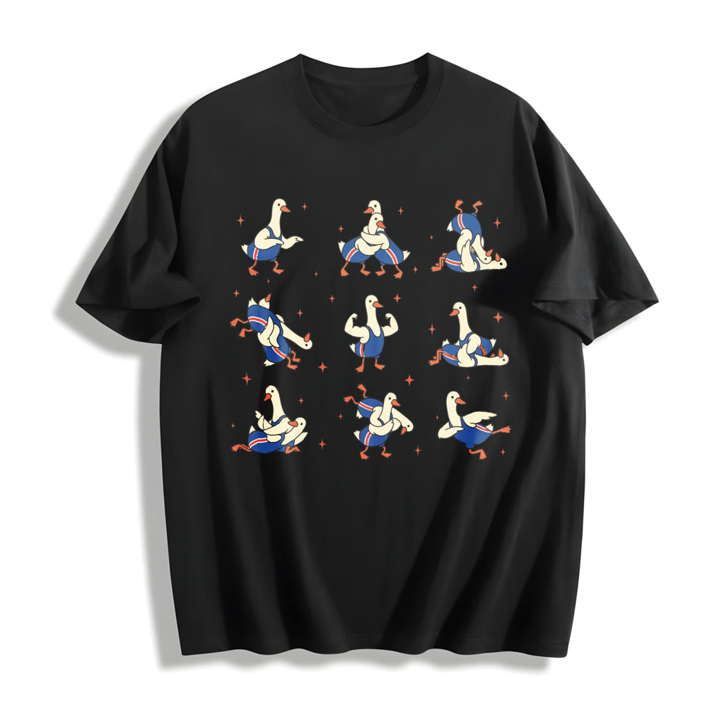 Wrestling Silly Goose Cotton T-Shirt product image 1