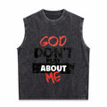 God Don't Play About Me Men's Washed Tank Top
