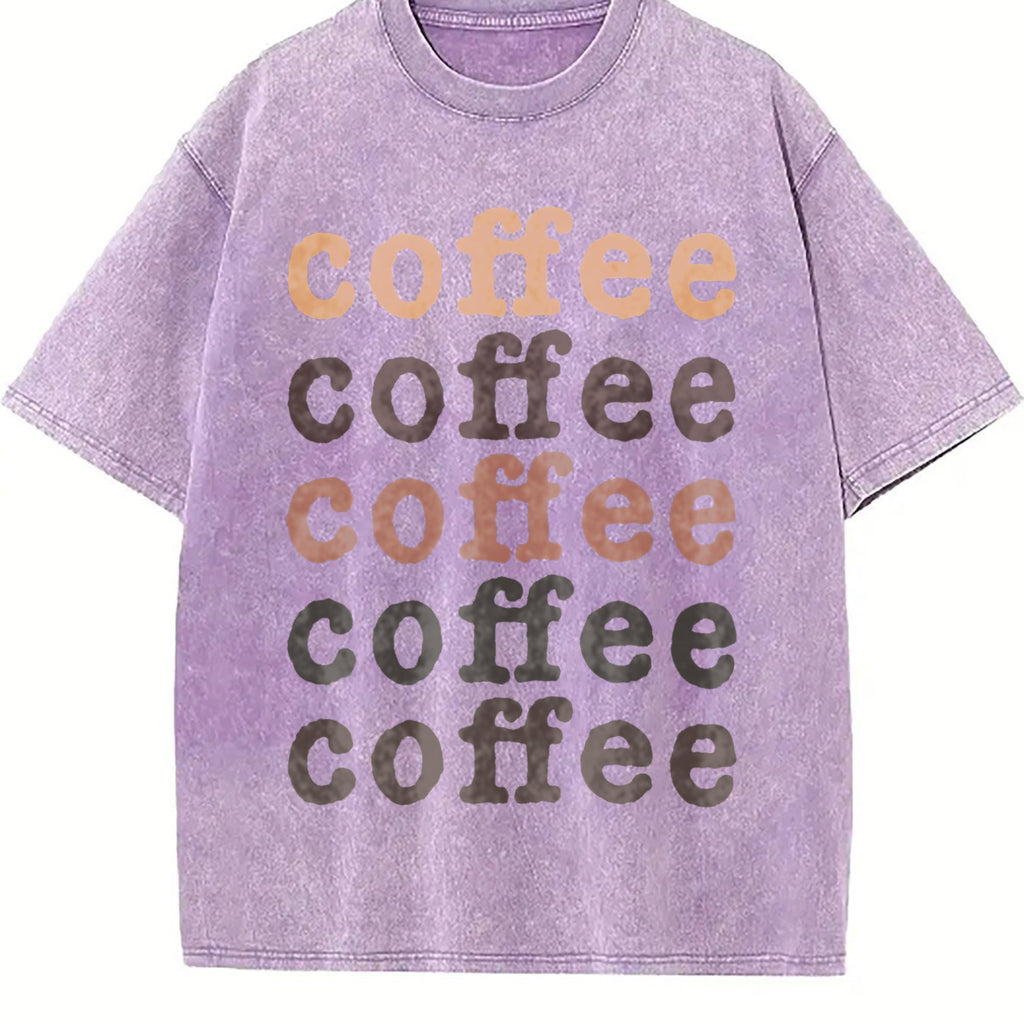 100 - With Coffee Brownwhite Lettering Vintage Washed product image 6