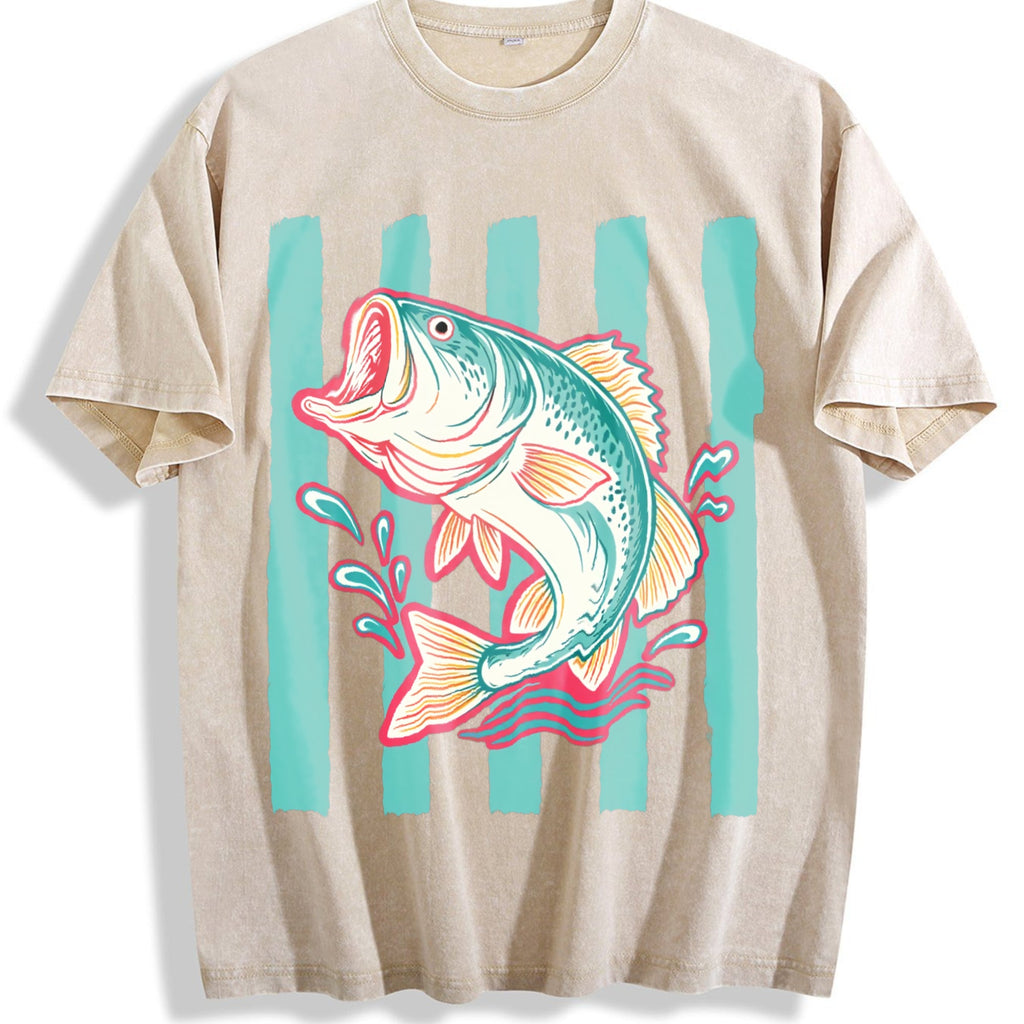 Bass Fish Vintage Washed T-Shirt product image 1