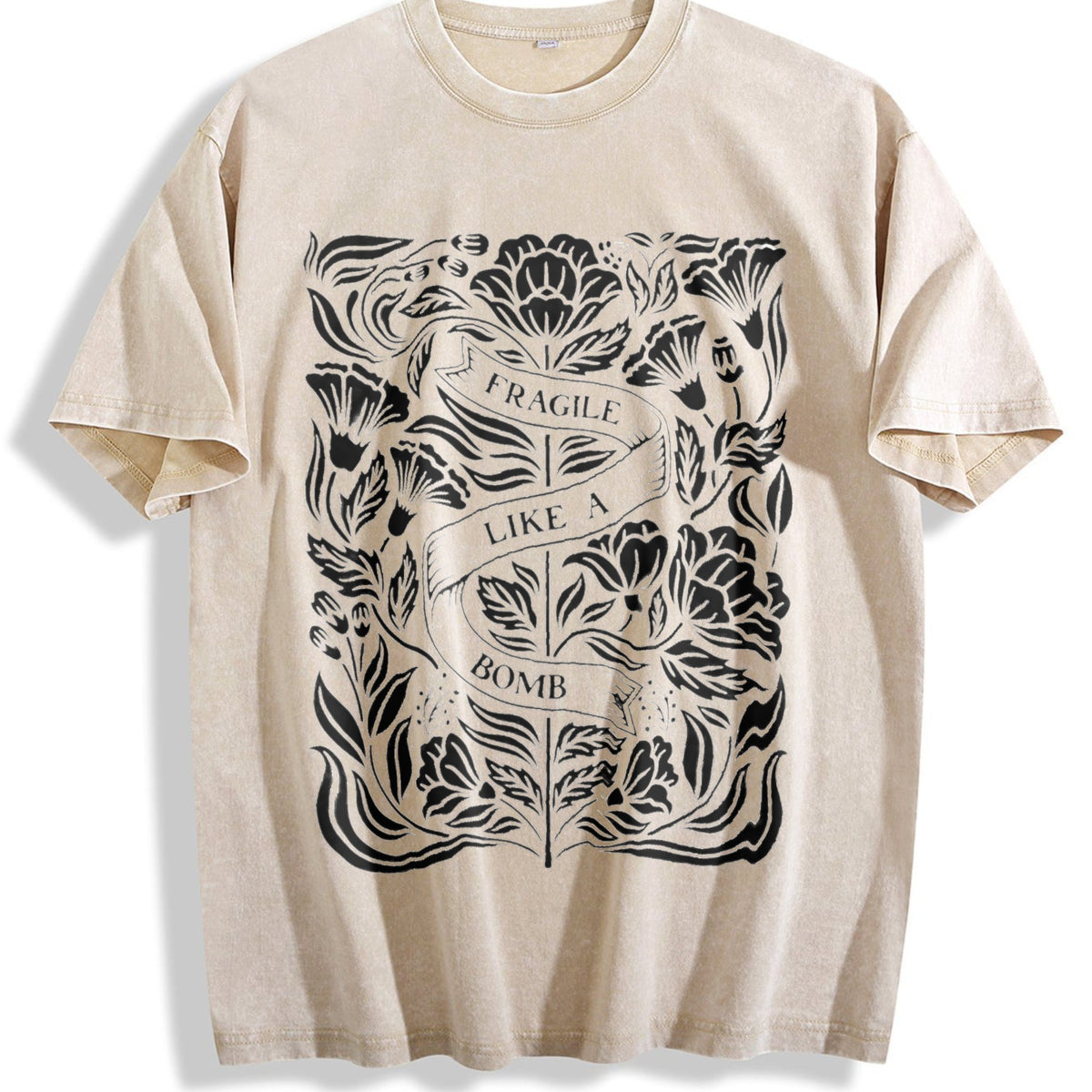 Inspired Floral & Fragile Like A Bomb - Wax Vintage Washed product image 1