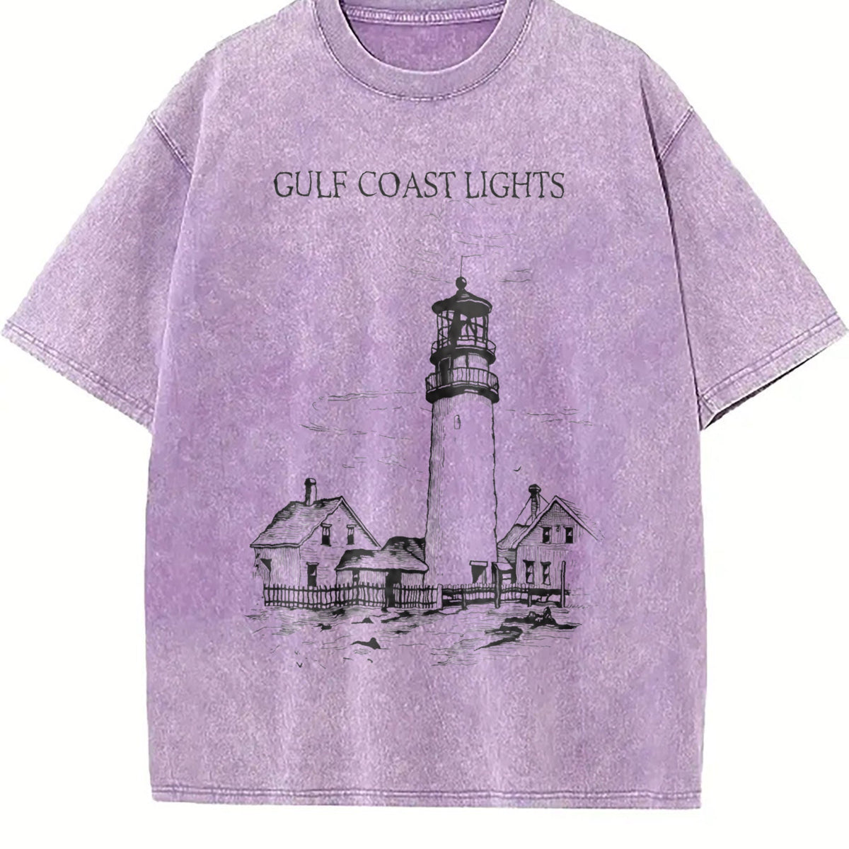 Gulf Coast Lights Vintage Washed T-Shirt product image 6