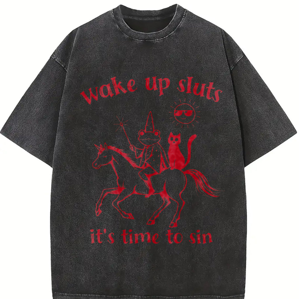 Wake Up Baddies It's Time To Misbehave - Boxy Vintage product image 2