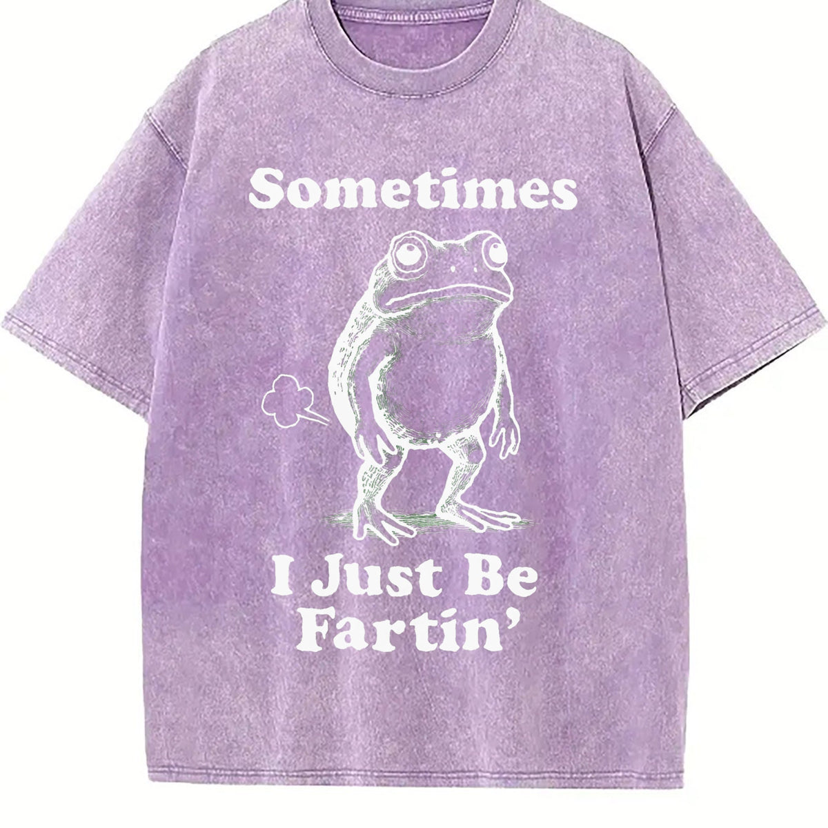 Sometimes I Just Be Fartin' Frog Vintage Washed T-Shirt product image 6