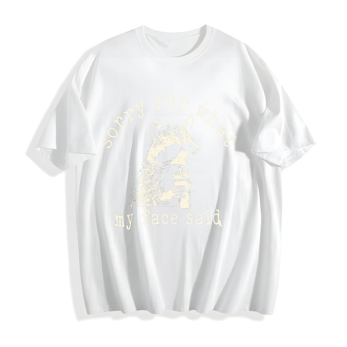 Sorry For What My Face Said Cotton T-Shirt product image 2