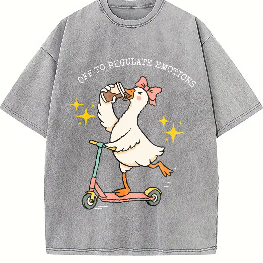 Off To Regulate Emotions Vintage Washed T-Shirt product image 4