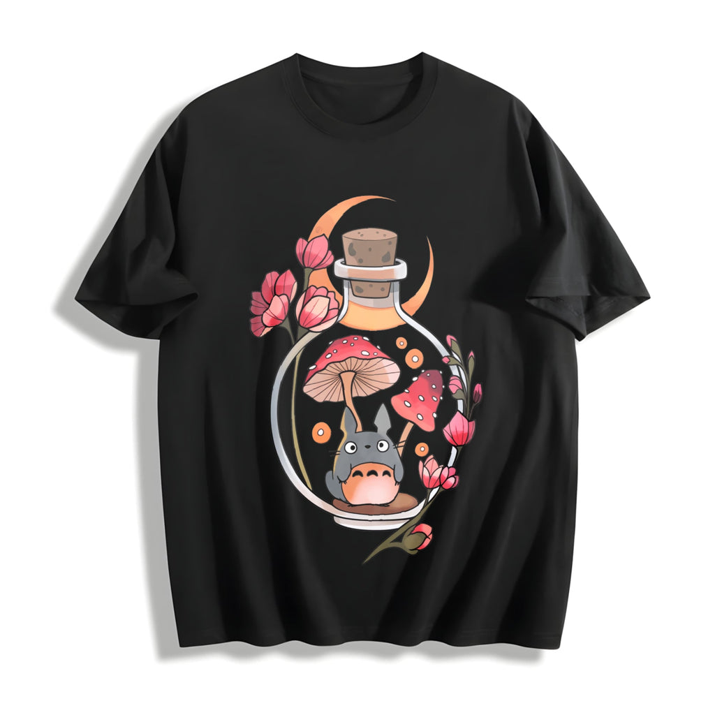 Totoro Mushroom Cotton T-Shirt product image 1