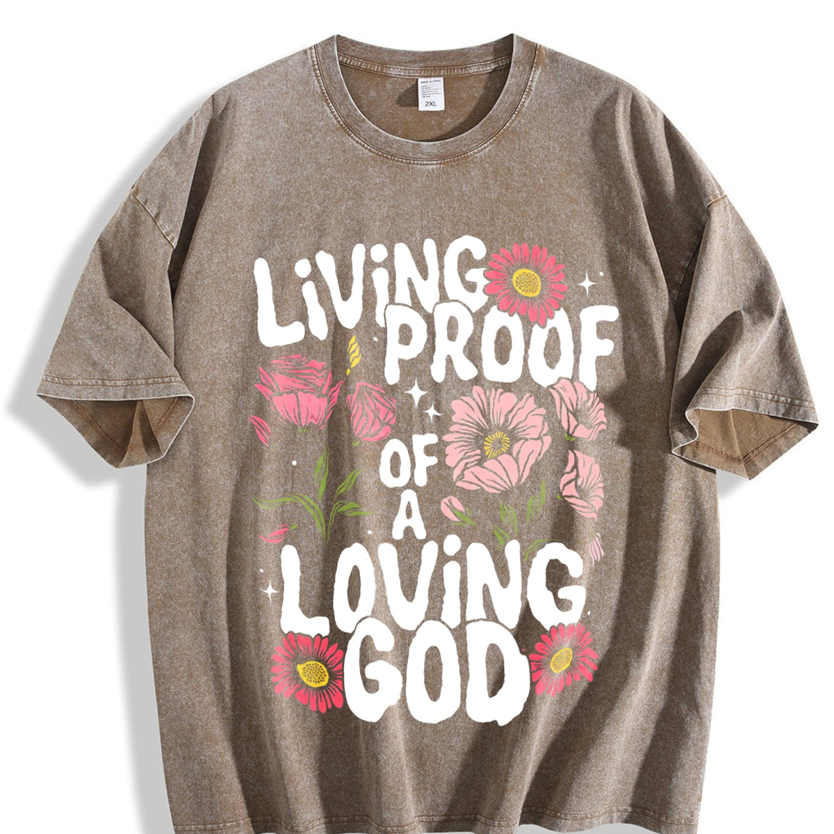 Living Proof Of A Loving God Text & Flower Water Wash product image 3