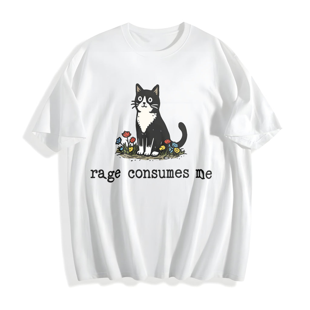 Funny Cat Meme Cotton T-Shirt product image 2