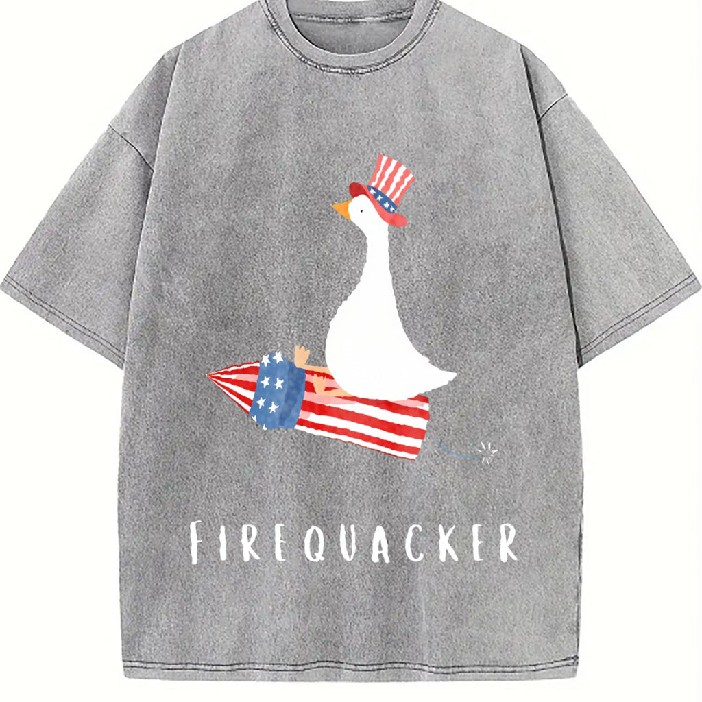 Funny Fourth Of July Vintage Washed T-Shirt product image 4