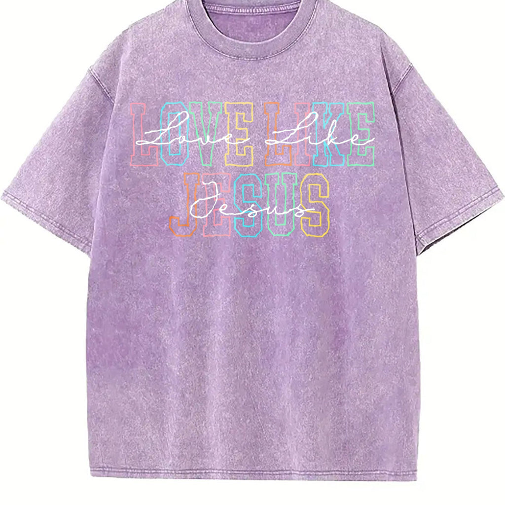 Love Like Jesus Vintage Washed T-Shirt product image 6
