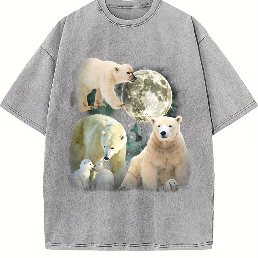 Polar Bears Mystical Vintage Washed T-Shirt product image 5