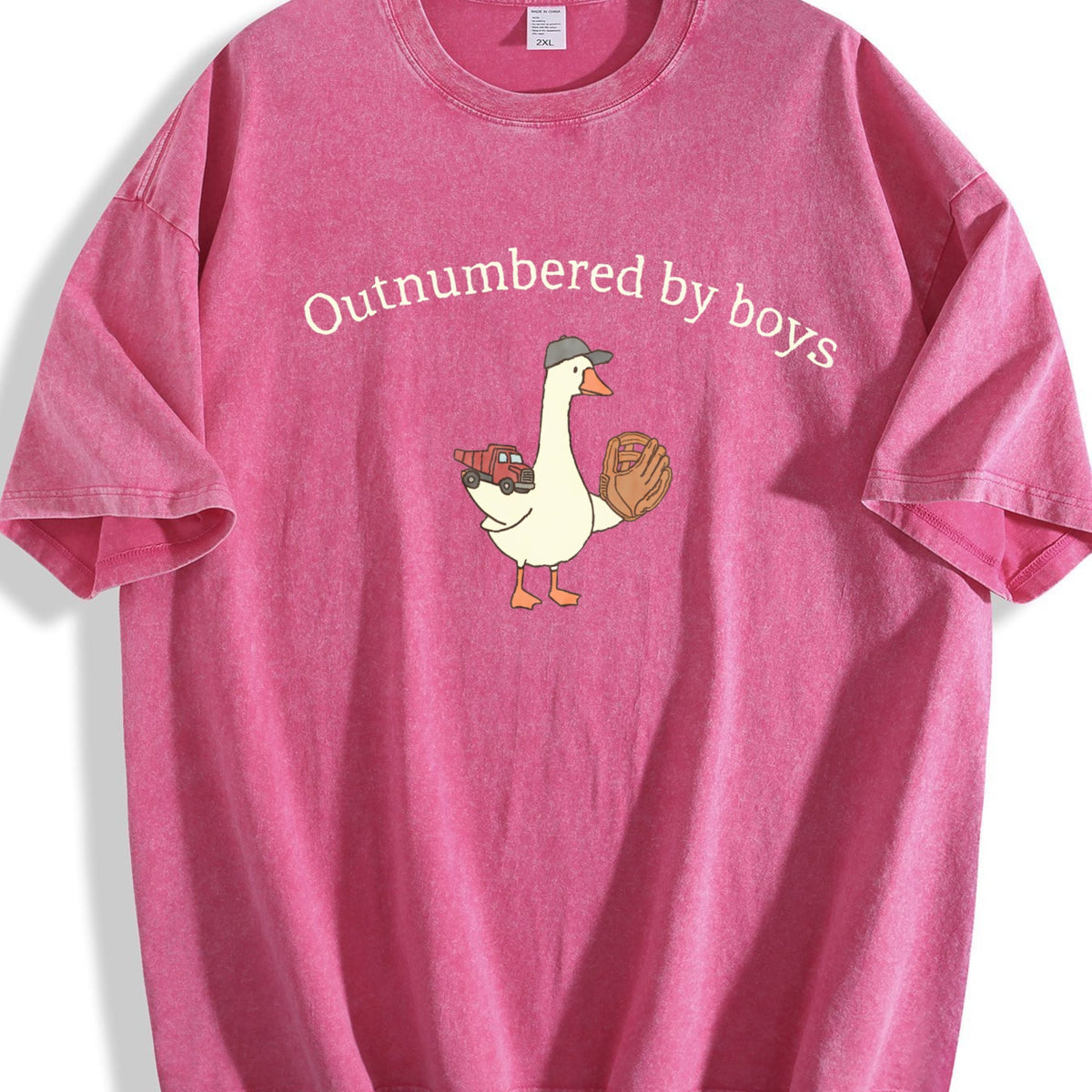 Outnumbered By Boys Goose Vintage Washed T-Shirt product image 5