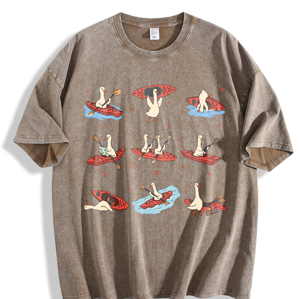 Silly Goose Kayaking Vintage Washed T-Shirt product image 3