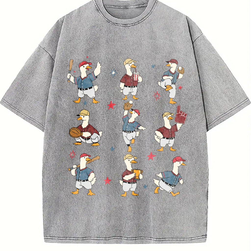 Silly Goose Baseball Vintage Washed T-Shirt product image 4