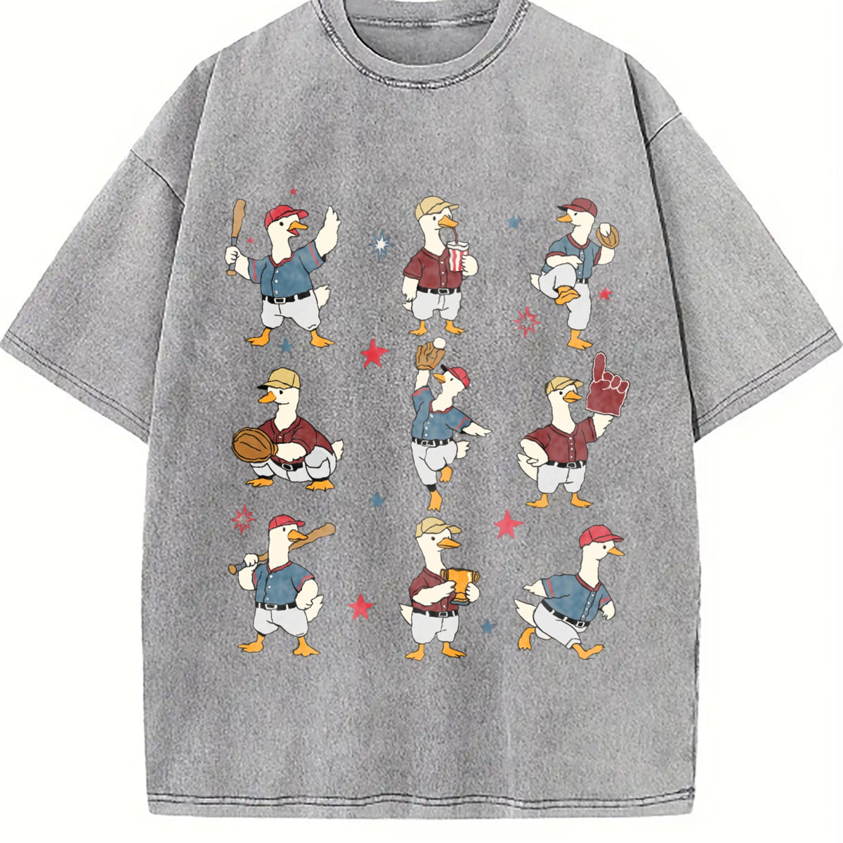 Silly Goose Baseball Vintage Washed T-Shirt product image 4