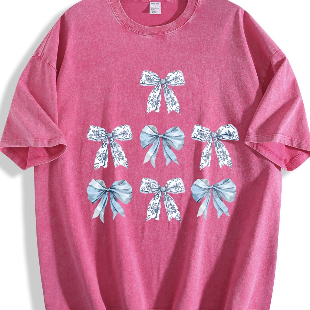Toile Bow Blue Coquette Cute Ribbon Girly Girl Vintage product image 5