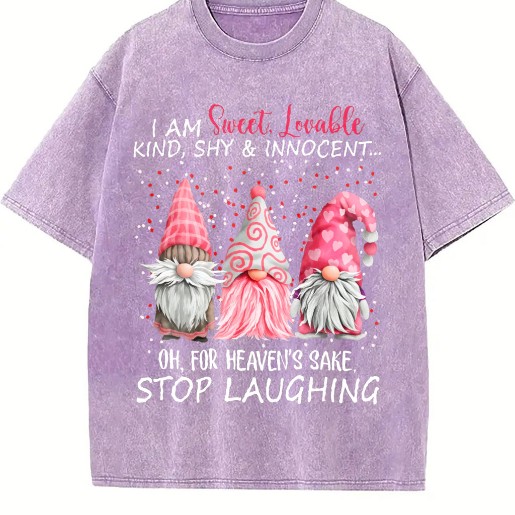 Red With Fun Vintage Washed T-Shirt product image 6
