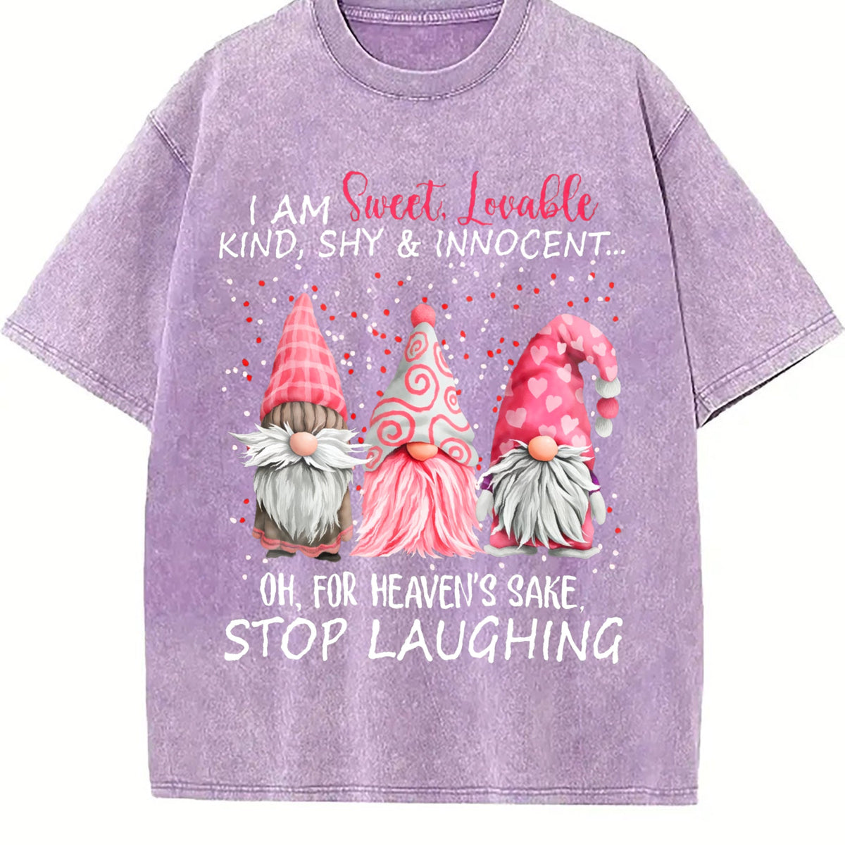 Red With Fun Vintage Washed T-Shirt product image 6
