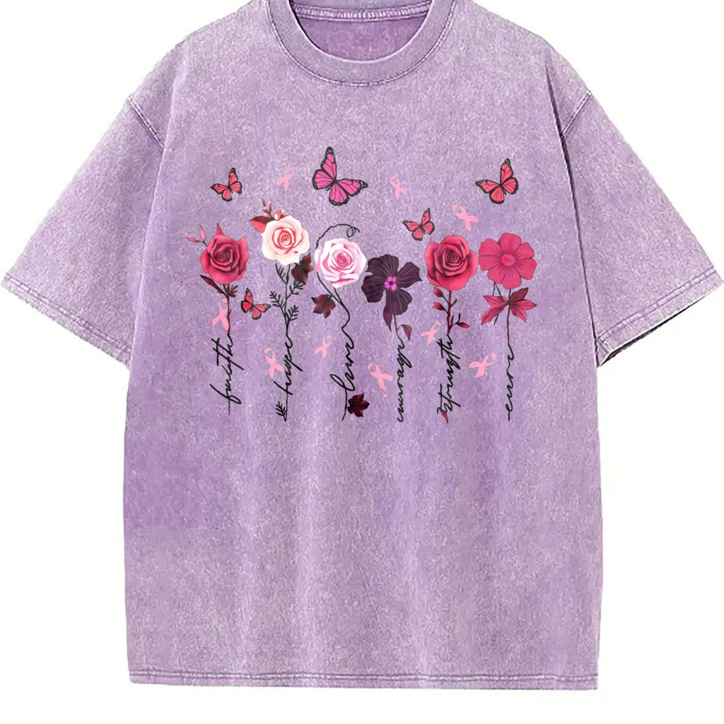 Pink Floral And Letter - The Perfect Choice Vintage Washed product image 6