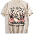 Summer Cats Sofa Skull Cat Vintage Washed T-Shirt product image 1