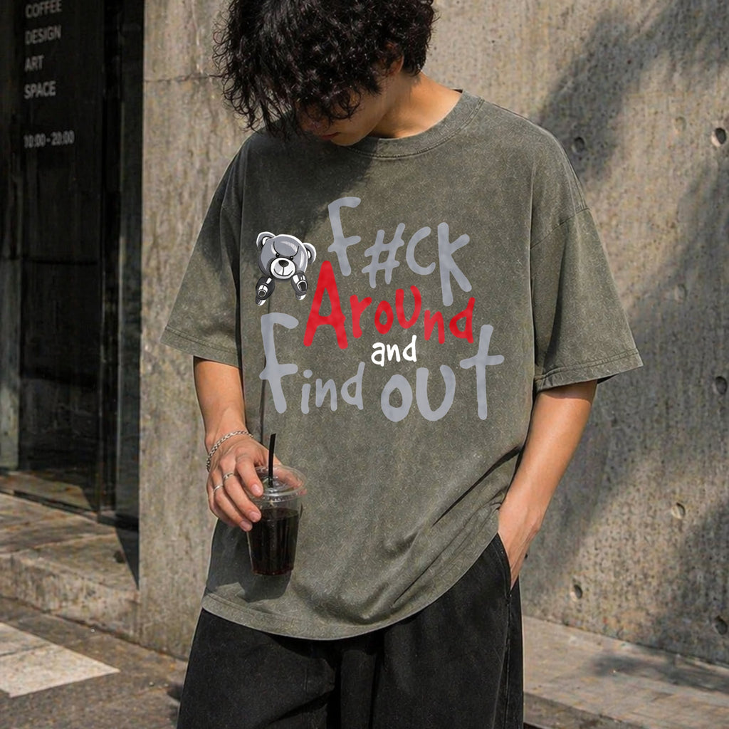 Boxer Bear - Fk Around And Find Out Vintage Washed T-Shirt product image 4