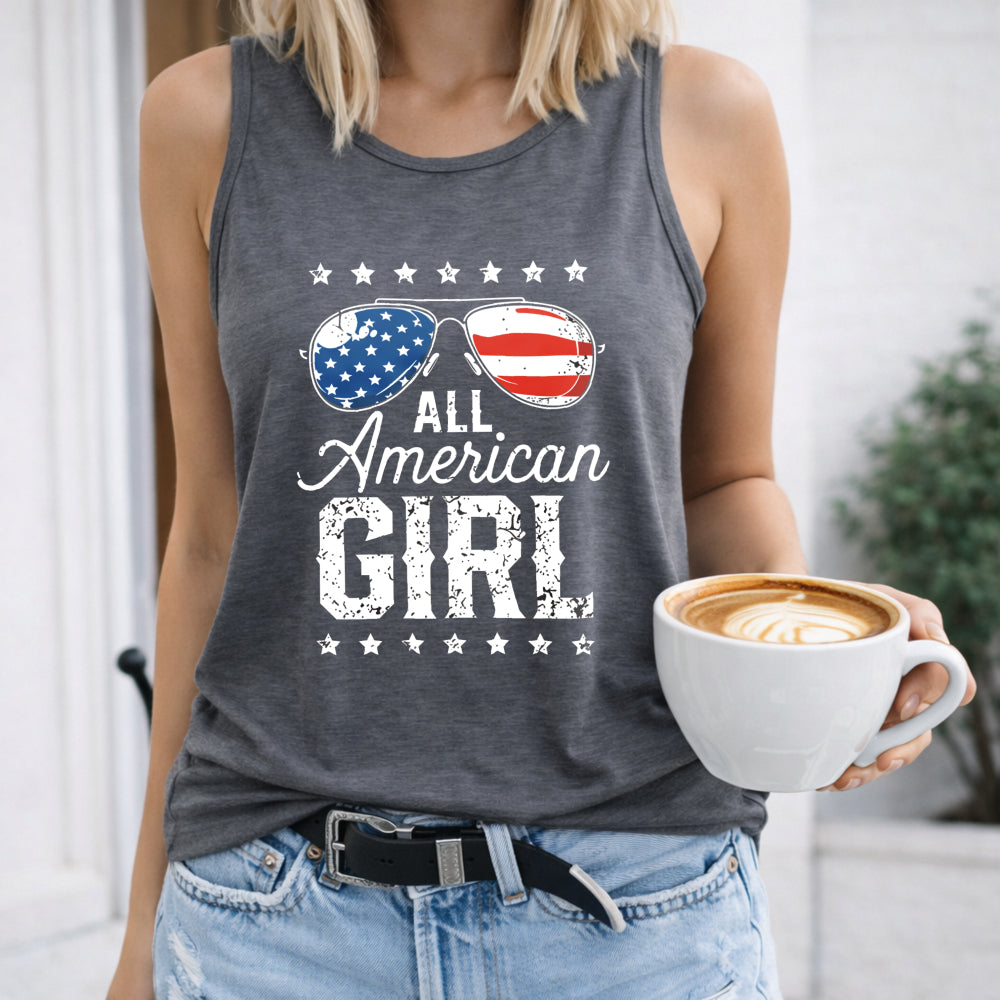 All American Girl Sunglasses Women's Tank Top