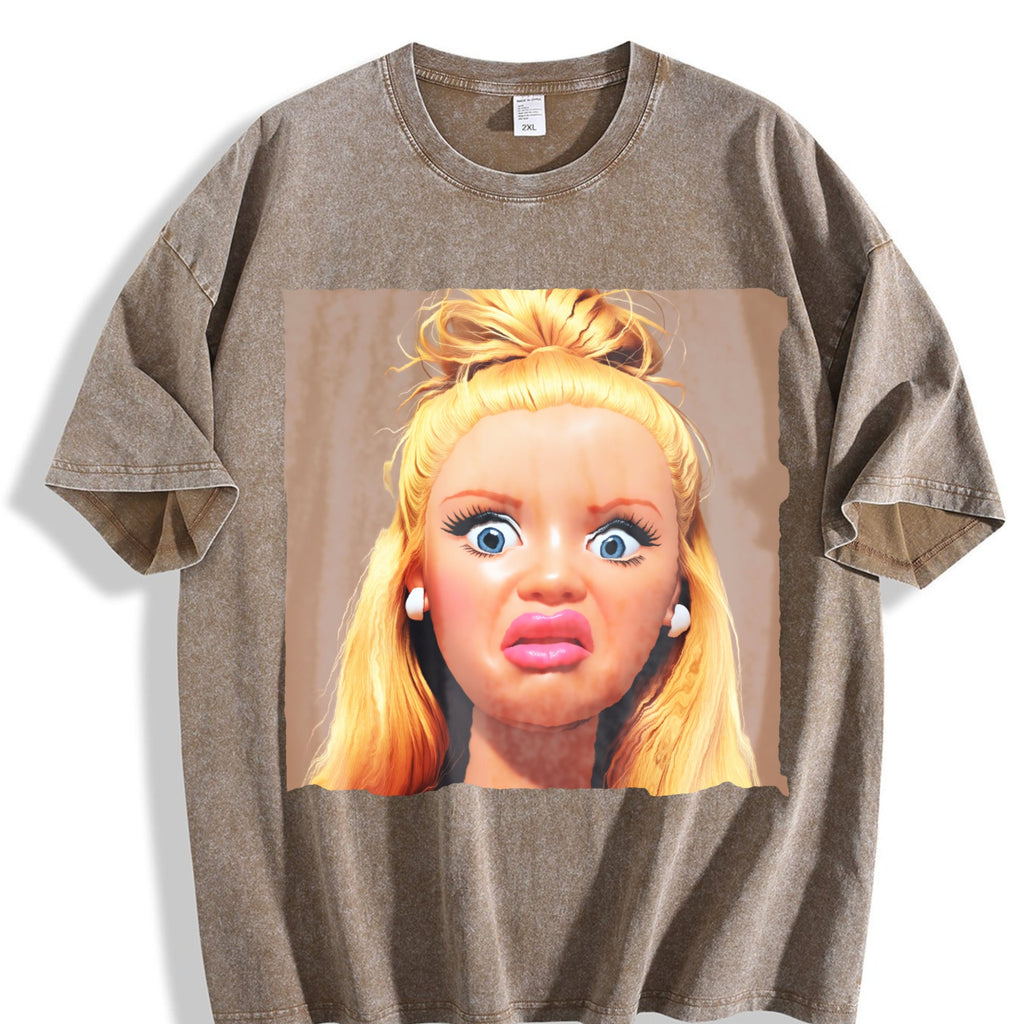 Funny Doll Vintage Washed T-Shirt product image 3