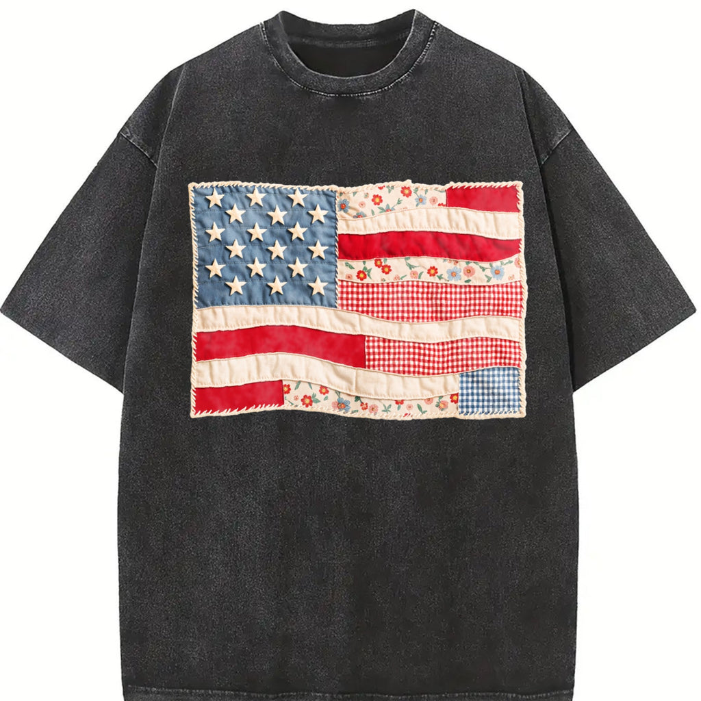 American Flag Vintage Washed T-Shirt product image 2