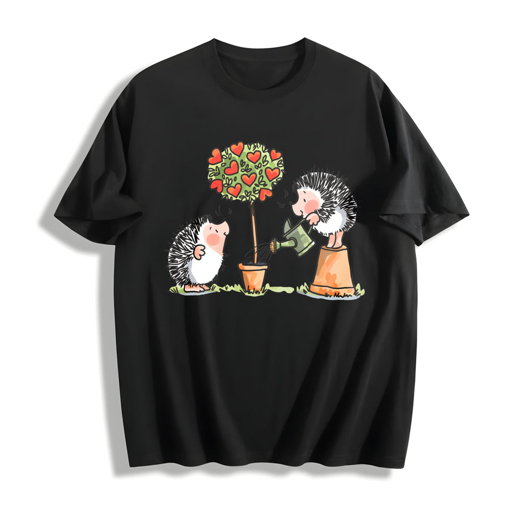 Hedgehog & Hearts - With Love Cotton T-Shirt product image 1