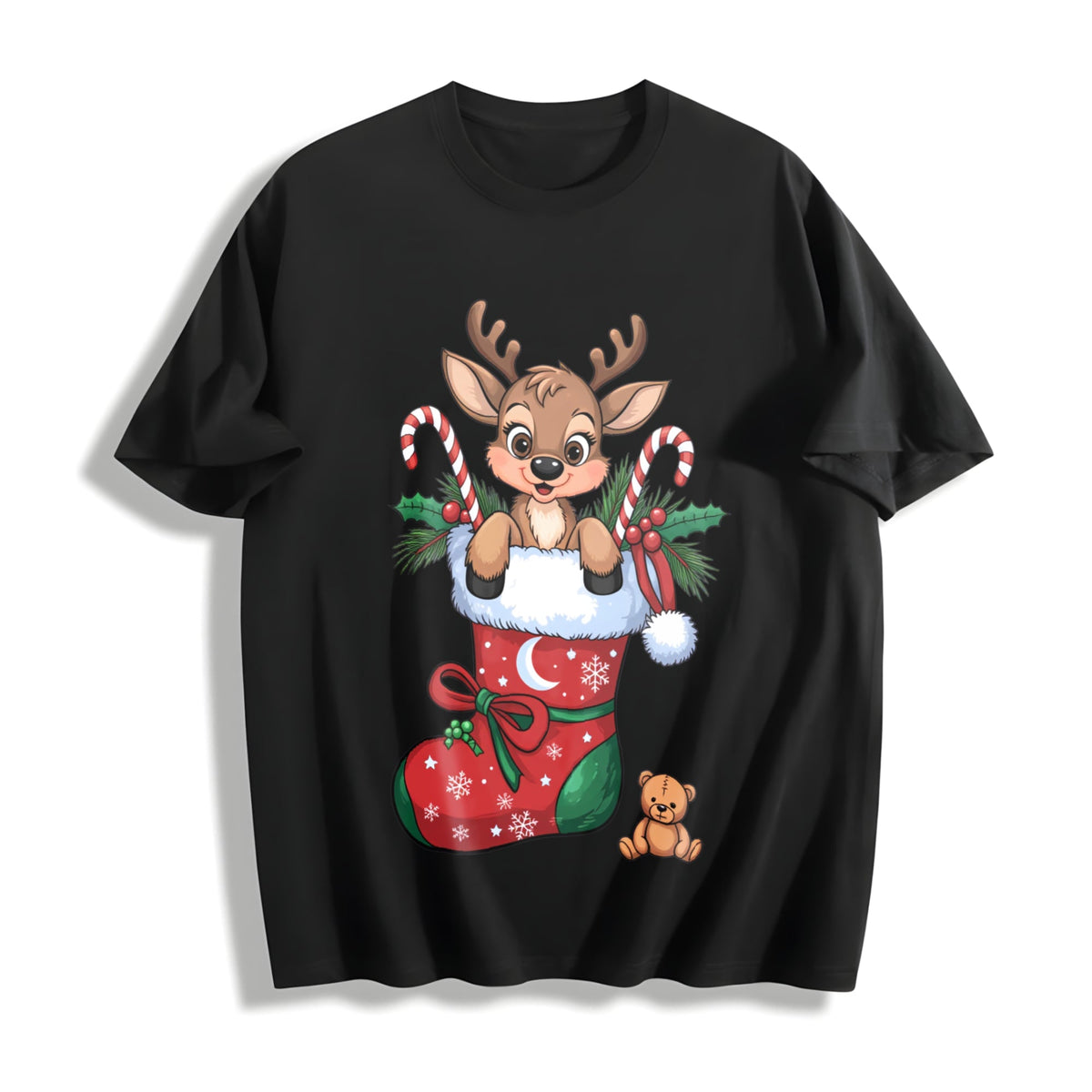 Ladies' Christmas : Autumn A With A Reindeer And Candy Cane product image 1