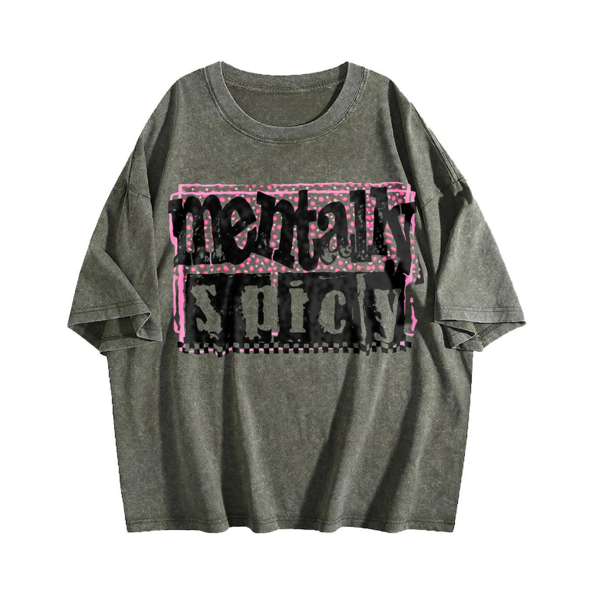 Mentally Spicy Snarky Vintage Washed T-Shirt product image 4