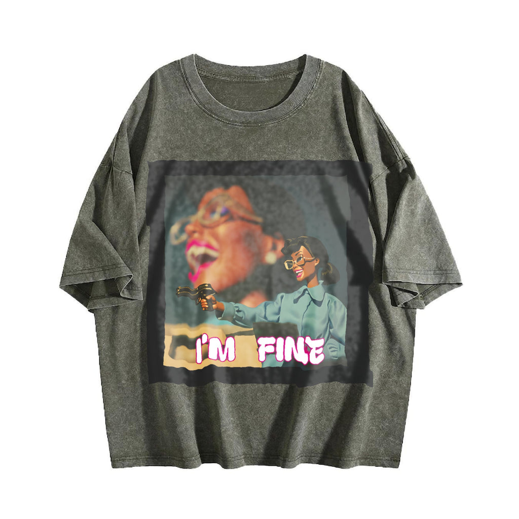 Short-sleeved Y2K Vintage Washed T-Shirt product image 4
