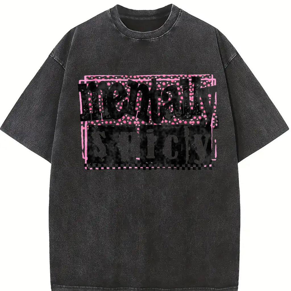 Mentally Spicy Snarky Vintage Washed T-Shirt product image 2