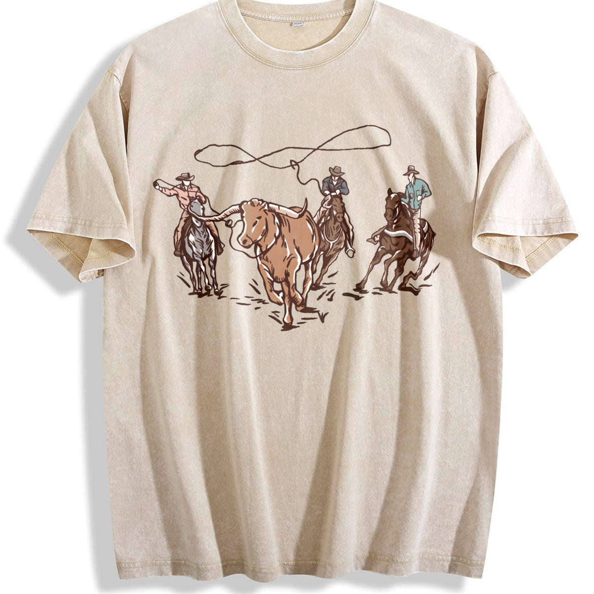 Western Cowboy Vintage Washed T-Shirt product image 1