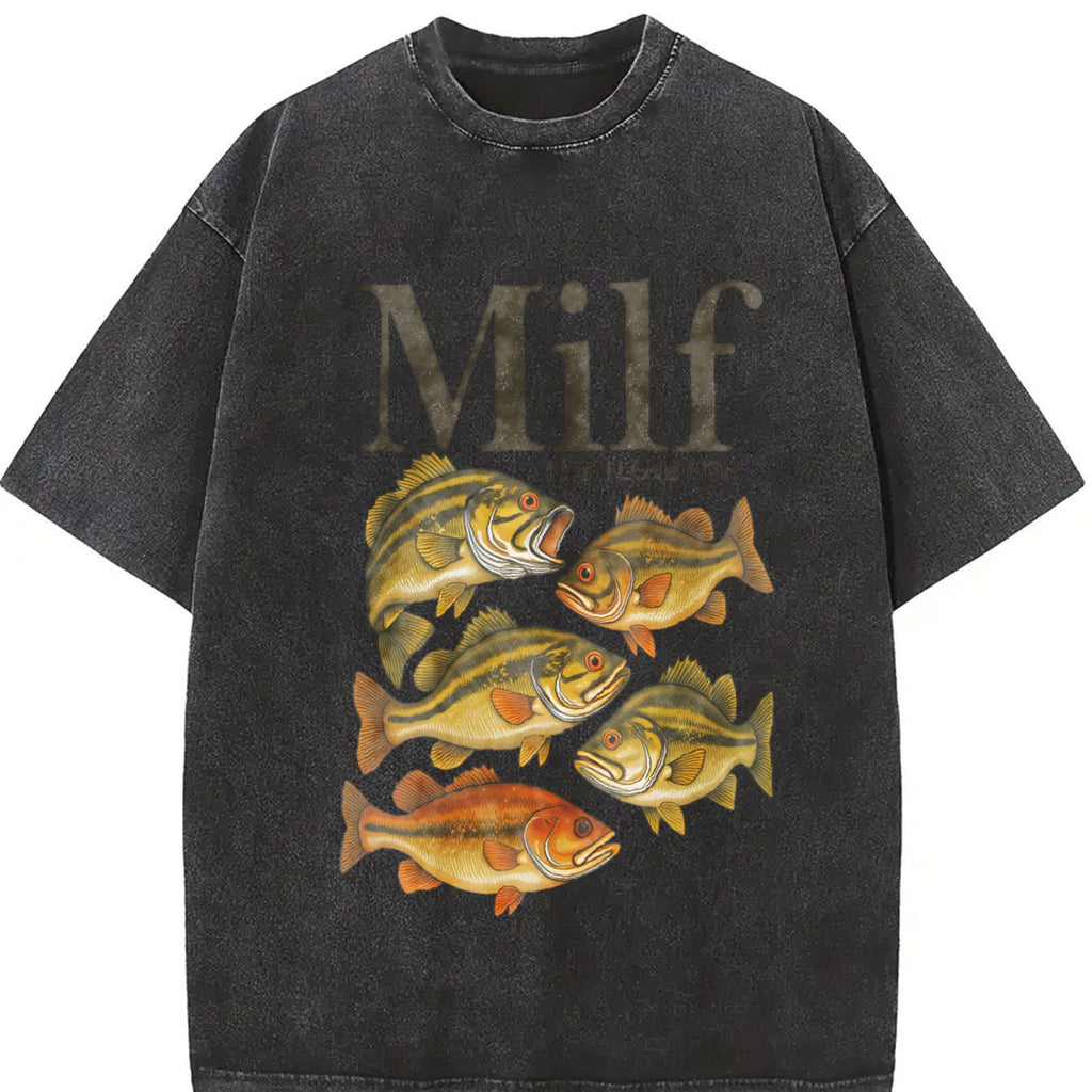 Man I Love Fisht Vintage Washed T-Shirt product image 2