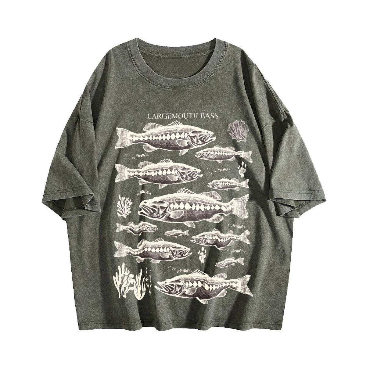 Largemouth Bass Fish 90s Vintage Washed T-Shirt product image 4