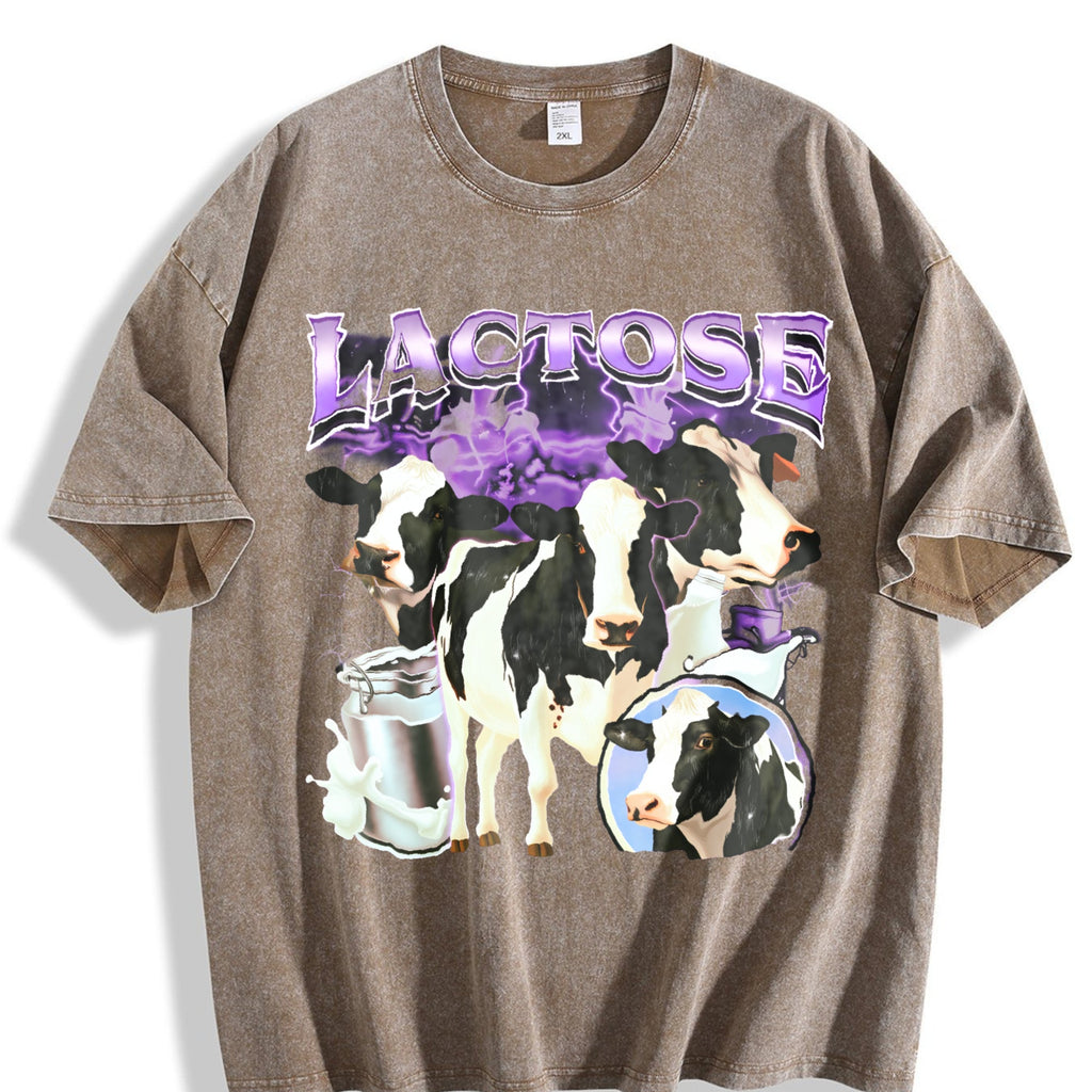 Lactose Tolerant Bootleg Vintage Washed T-Shirt product image 3