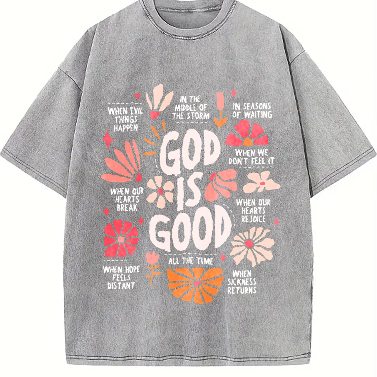God Is Good All The Time Christian With Floral& Faith product image 4
