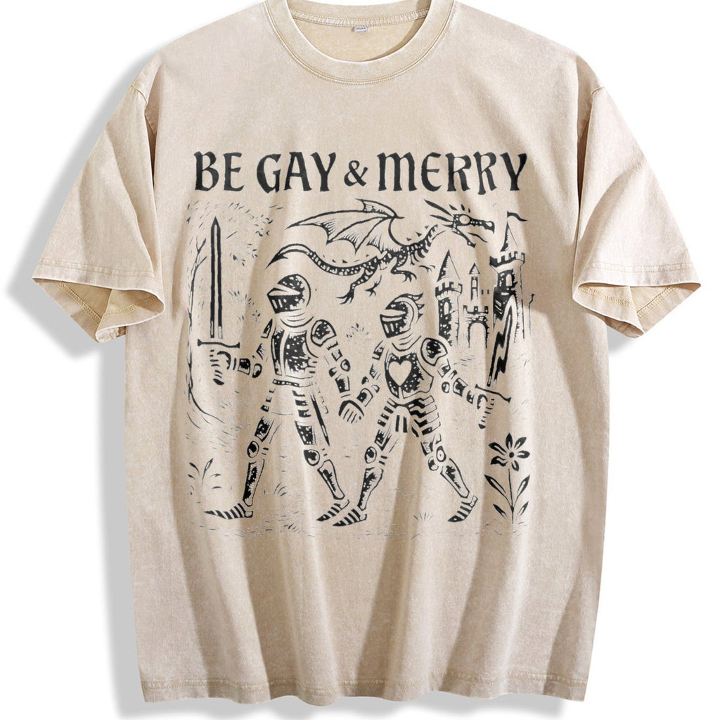 Be Gay & Merry Medieval Vintage Washed T-Shirt product image 1
