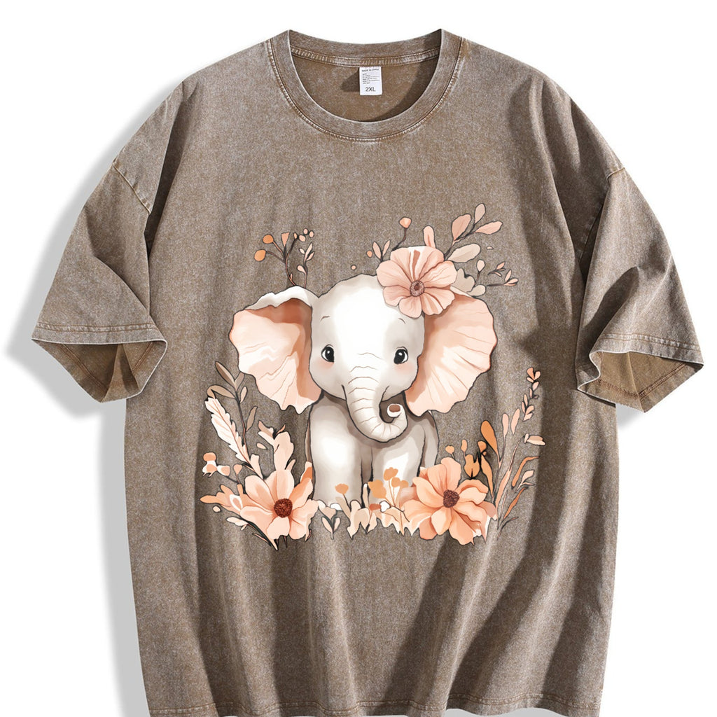 A Cute Elephant Adorned With Animal And Floral It's Vintage product image 3