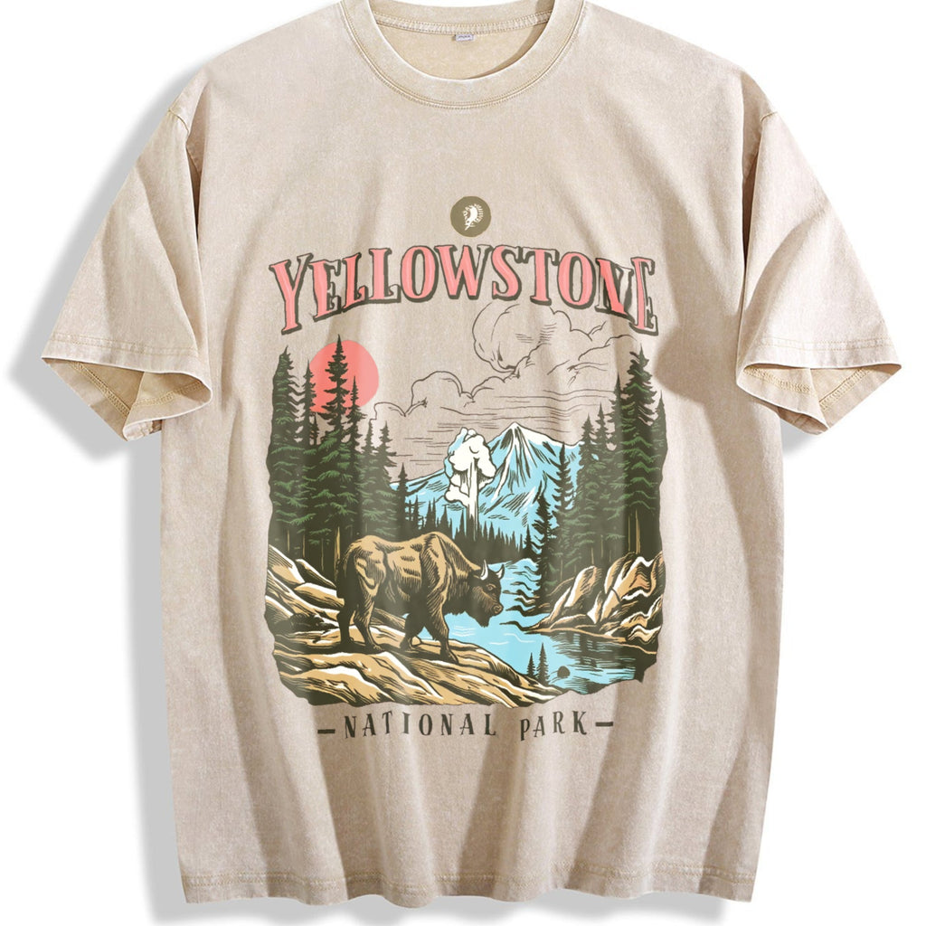 Yellowstone National Park Vintage Washed T-Shirt product image 1